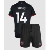 West Ham United Mohammed Kudus #14 Auswärts Trikotsatz Kinder 2024-25 Kurzarm (+ Kurze Hosen)